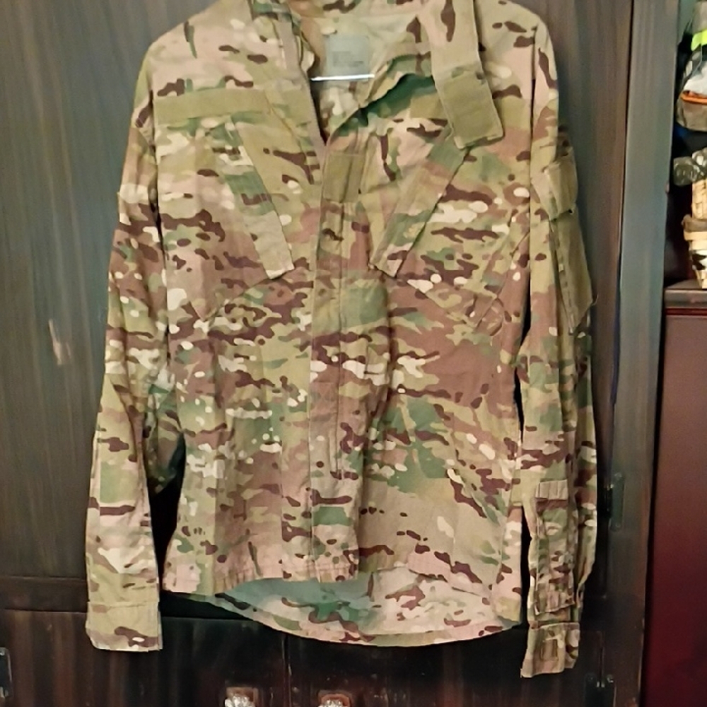 Camouflage Military Style Shirt